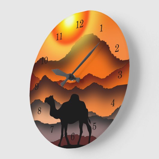 Kamele 4 große wanduhr (Winkel)