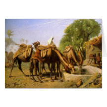 "Kamele an der Krippe", von Jean Leon Gerome