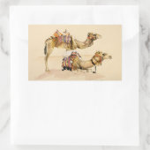 Kamele aus Petra 2007 Rechteckiger Aufkleber (Tasche)