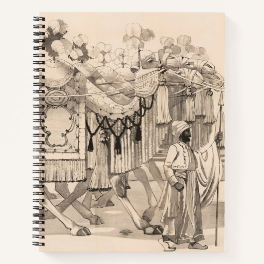 Kamele, die in Kostümen verkleidet sind Notizblock (Vorderseite)