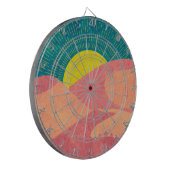 Kamele durchqueren Sanddüne in der Wüste Dartscheibe (Vorderseite Links)