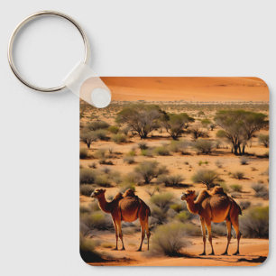 Kamele im australischen Outback, Keyring Schlüsselanhänger