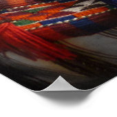 Kamele in den Pyramiden Poster (Ecke)