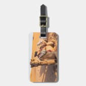 Kamele in der Oman-Wüste Gepäckanhänger (Vorderseite vertikal)