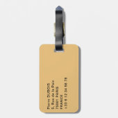 Kamele in der Oman-Wüste Gepäckanhänger (Rückseite vertikal)