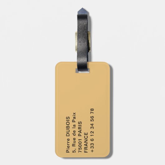 Kamele in der Oman-Wüste Gepäckanhänger (Rückseite vertikal)