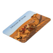 Kamele in der Oman-Wüste Magnet (Linke Seite)