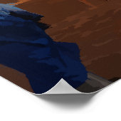 Kamele in der Sahara Poster (Ecke)