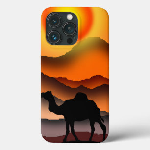 Kamele in der Wüste Sunset iPhone Case