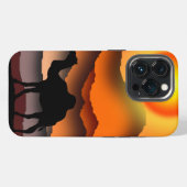 Kamele in der Wüste Sunset iPhone Case Hülle (Rückseite (Horizontal))