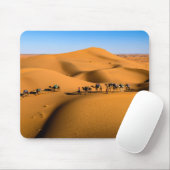Kamele in der Wüste unter blauem Himmel Mousepad (Mit Mouse)
