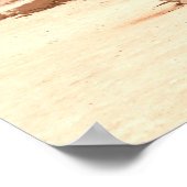 Kamele in Petra Poster (Ecke)