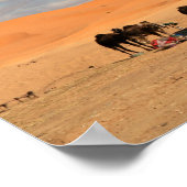 Kamele in Sahara-Wüstenposter Poster (Ecke)
