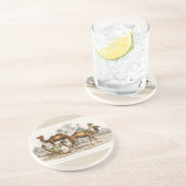 Kamele Indiens, Vintage Illustration, 1820 Getränkeuntersetzer (Seite)