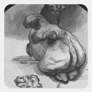 Kamele Quadratischer Aufkleber