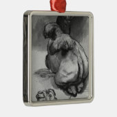 Kamele Silbernes Ornament (Rechts)