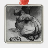 Kamele Silbernes Ornament (Vorne)