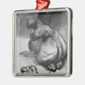 Kamele Silbernes Ornament (Links)