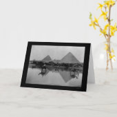 Kamele und Pyramiden in Ägypten 1899 Karte (Gelbe Blume)