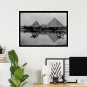 Kamele und Pyramiden in Ägypten 1899 Poster (Heimbüro)