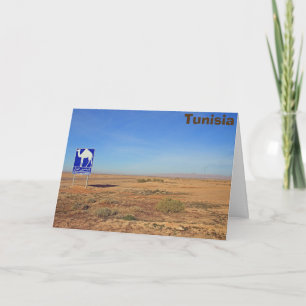 Kamelen - Zeichen, Tunesien Karte
