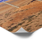 Kamelen - Zeichen, Tunesien Poster (Ecke)