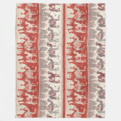 Kamelen-Zug, Kamelmuster, Kameldruck Fleecedecke (Vorderseite)