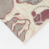 Kamelen-Zug, Kamelmuster, Kameldruck Fleecedecke (Ecke)