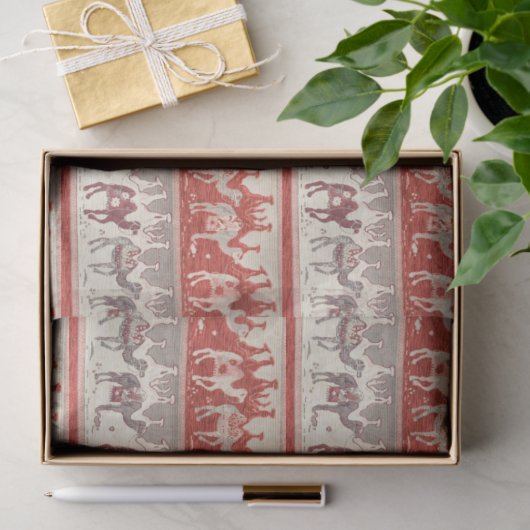 Kamelen-Zug, Kamelmuster, Kameldruck Seidenpapier (Geschenk)