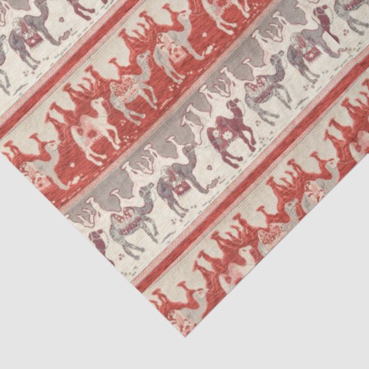 Kamelen-Zug, Kamelmuster, Kameldruck Seidenpapier (Ausschnitt)