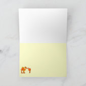 Kamelentwurfs-Grußkarte Karte (Innenseite)