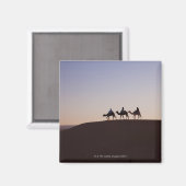 Kamelfahrer, Marokko Magnet (Vorderseite/Rückseite)