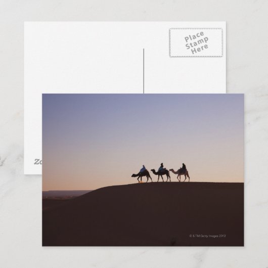 Kamelfahrer, Marokko Postkarte (Vorne/Hinten)
