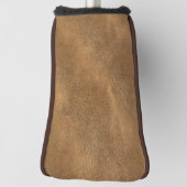 Kamelfarbener Lederhintergrund Golf Headcover (Rotieren 90)