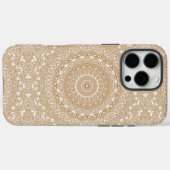 Kamelfarbenes Mandala-Muster-Design Case-Mate iPhone Hülle (Rückseite (Horizontal))