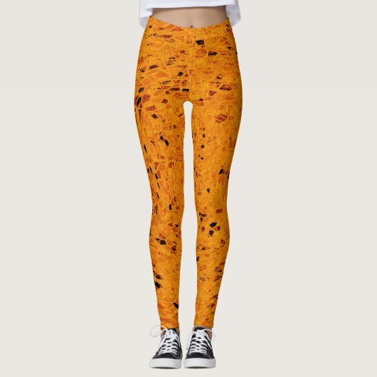 Kamelfarbenhosen Leggings (Vorderseite)