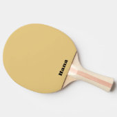 Kamelfarbiger Text auf beiden Seiten Tischtennis Schläger (Seitenansicht)