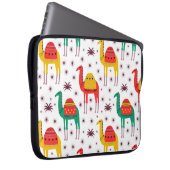 Kamelflache Farbe, dekoratives Muster. Laptopschutzhülle (Vorne Rechts)