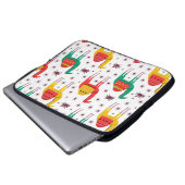 Kamelflache Farbe, dekoratives Muster. Laptopschutzhülle (Vorne Knopf)