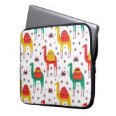 Kamelflache Farbe, dekoratives Muster. Laptopschutzhülle (Vorderseite Links)