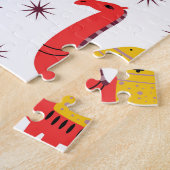 Kamelflache Farbe, dekoratives Muster. Puzzle (Seite)