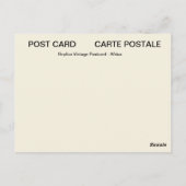 Kamelhalt in der Wüste Postkarte (Rückseite)