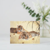 Kamelherde, klassische chinesische Kunst Postkarte (Stehend Vorderseite)