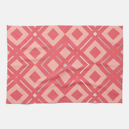 Kamelias geometrisches Muster 1 Geschirrtuch (Horizontal)