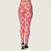 Kamelias geometrisches Muster 1 Leggings (Rückseite)