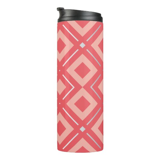 Kamelias geometrisches Muster 1 Thermosbecher (Nach rechts gedreht)