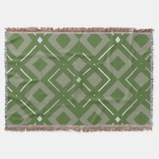 Kamelias geometrisches Muster 2 Decke (Vorderseite)