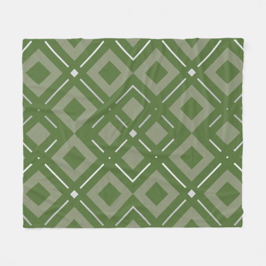 Kamelias geometrisches Muster 2 Fleecedecke (Vorderseite (Horizontal))