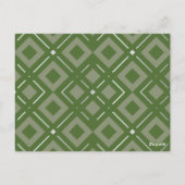 Kamelias geometrisches Muster 2 Postkarte (Rückseite)