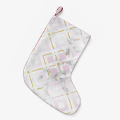 Kamelias geometrisches Muster 4 Kleiner Weihnachtsstrumpf (Vorderansicht (hängend))